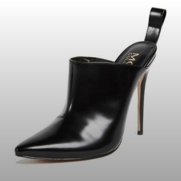Black Maliko Pointed Mule by Mode Collection size EUR 39..US 8.5 - Picture 1 of 5